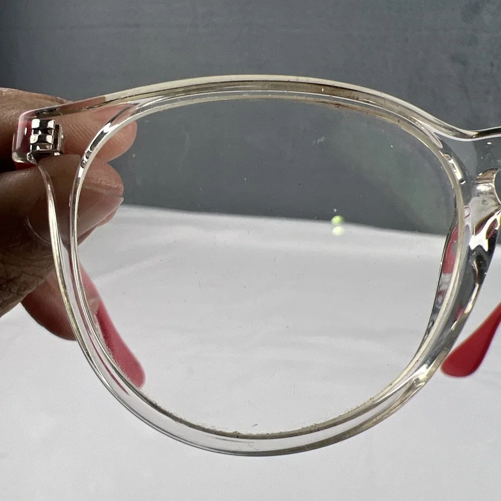 Ray-Ban RB7046 5950 Eyeglasses Clear Coral 51-18-140 Frames Only EUC